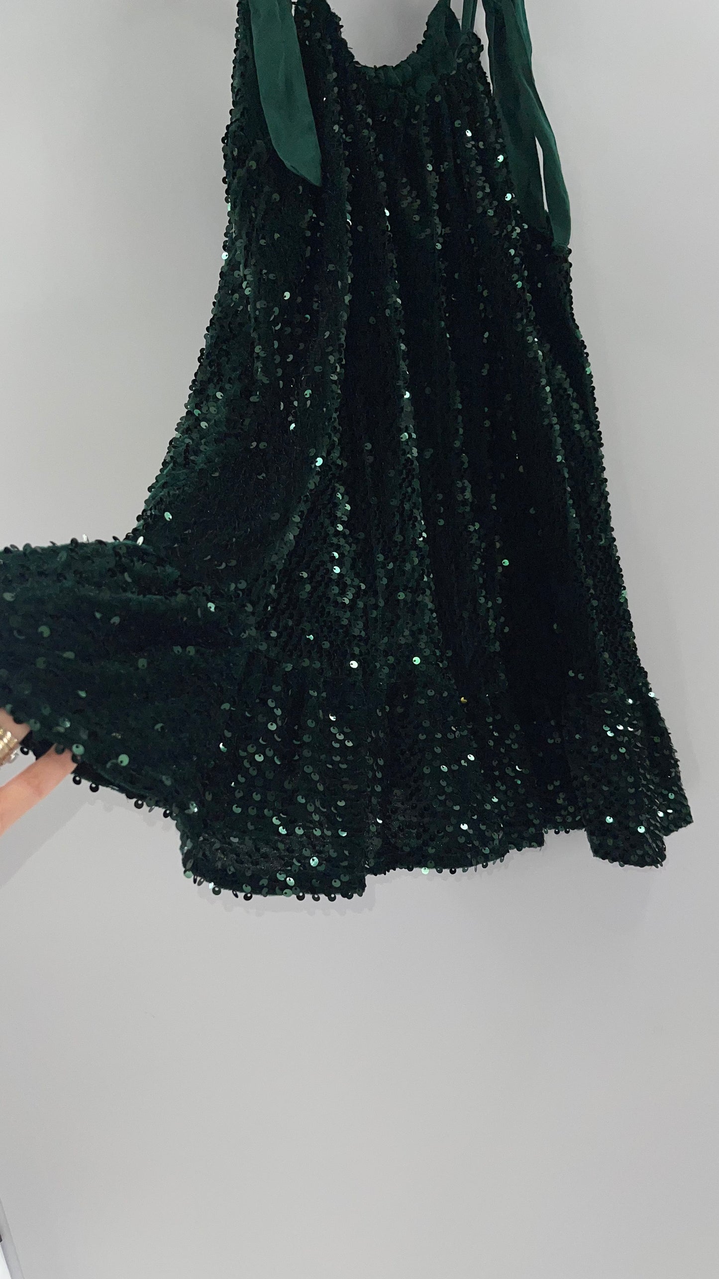 Free People Emerald Green Babydoll (XS)