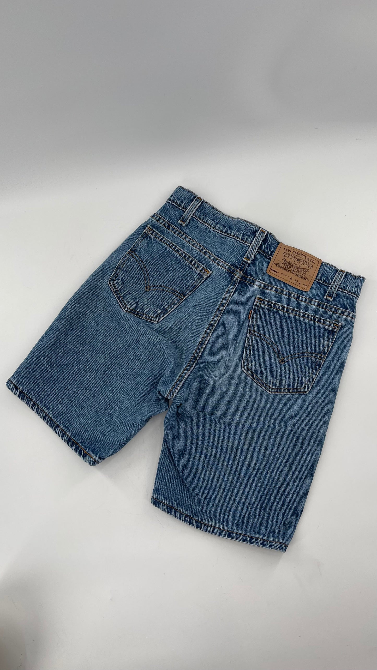 Vintage Orange Tab Levi 505 Shorts (30)