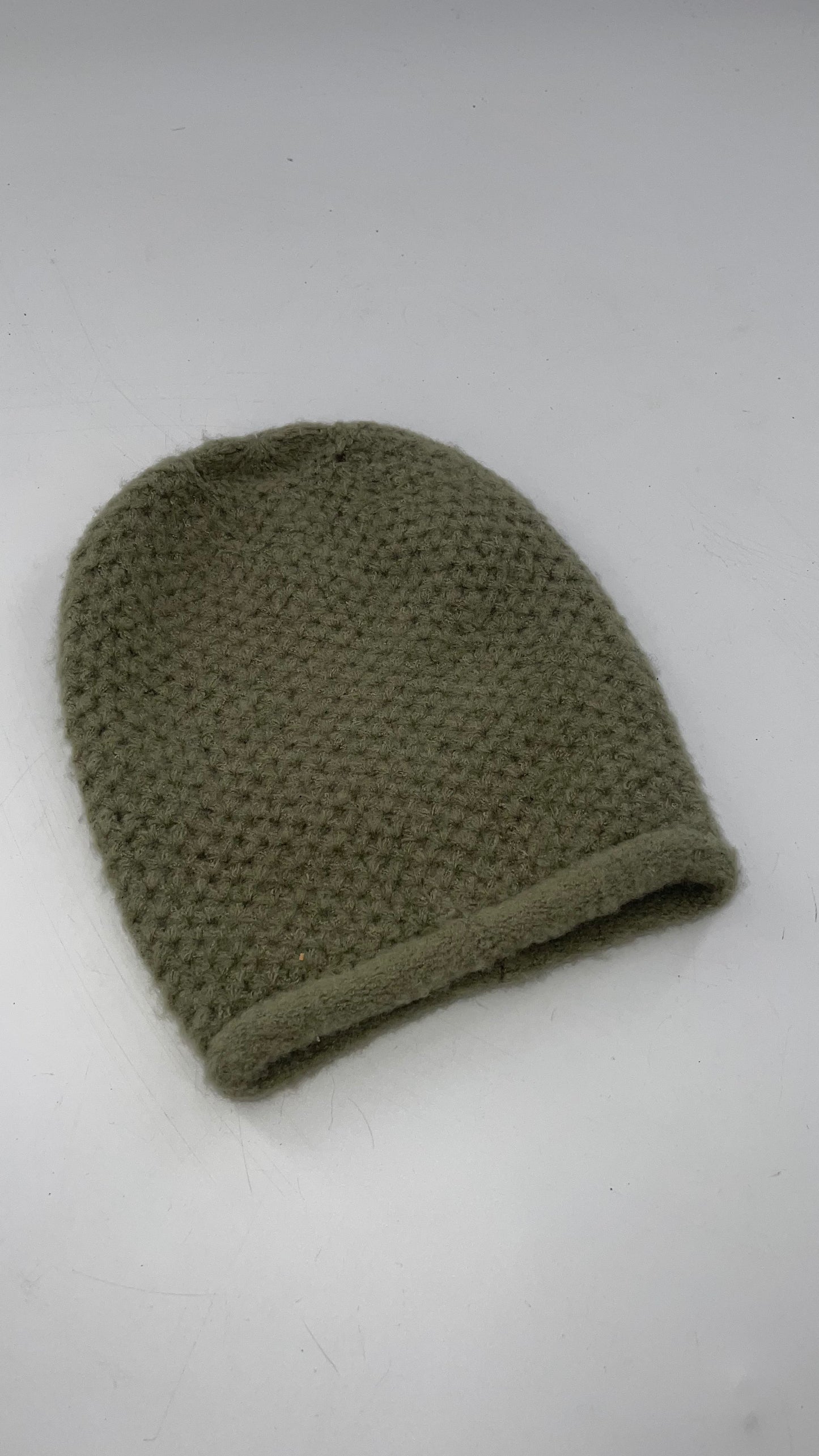 Free People Moss Green Knit Beanie