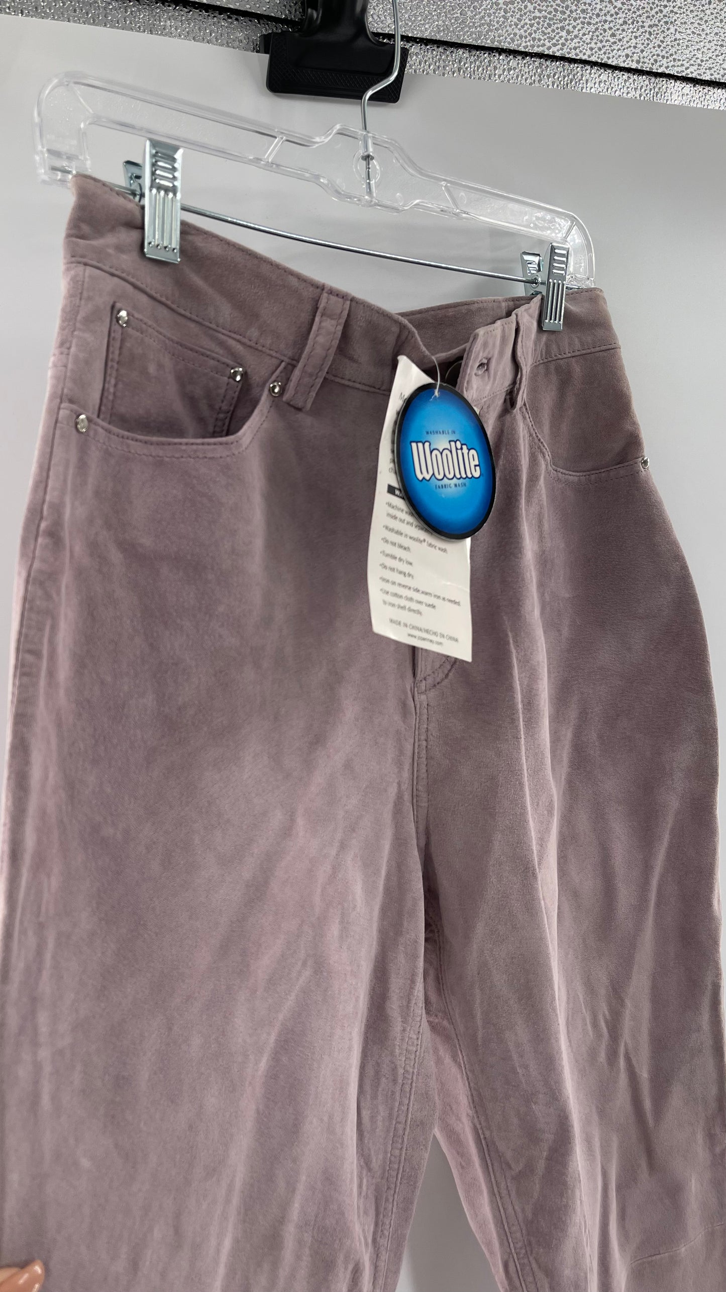 MIXIT Deadstock Vintage Suede High Rise Pants (10)