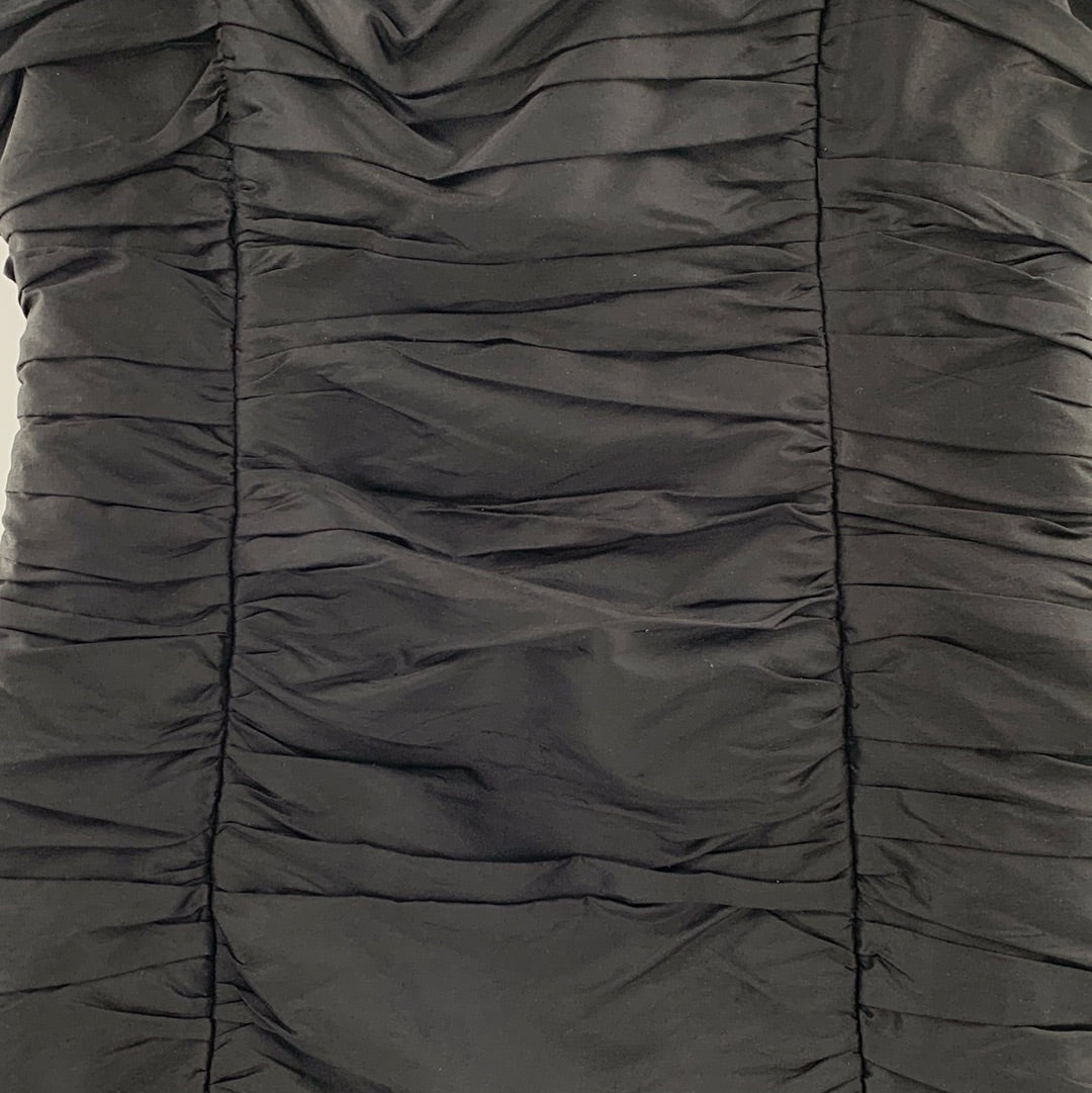 Free People Black Ruched Mini (Medium)
