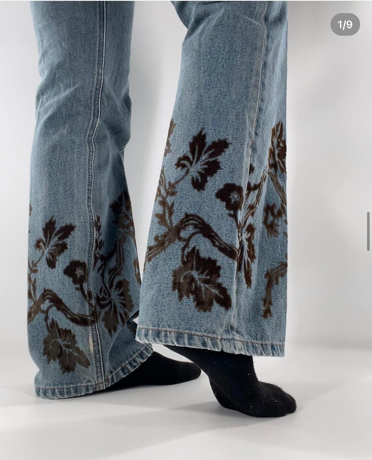 Vintage Faded Glory straight legs with brown decals