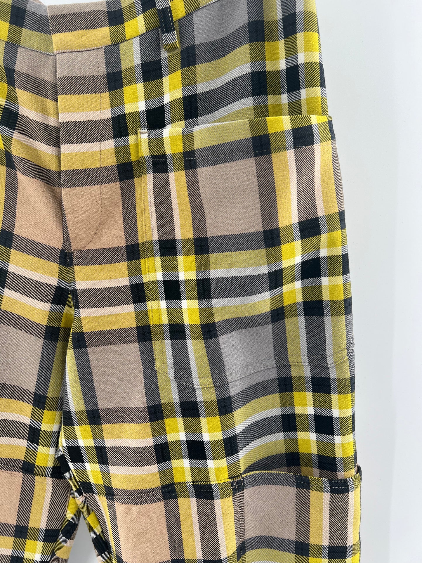 CLOSED - Portuguese Fabric Yellow and Black Plaid (Size 28)