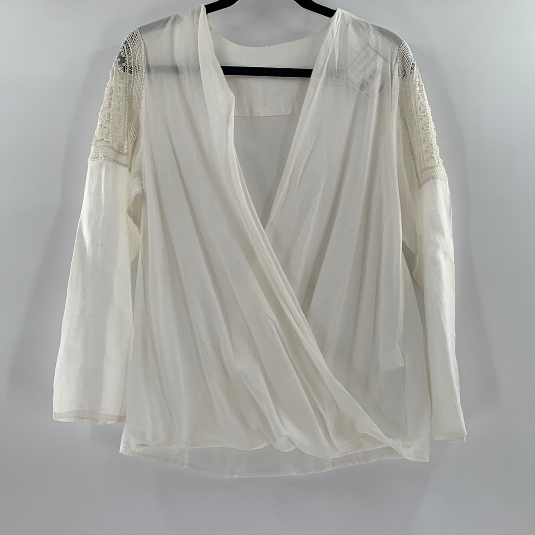 Hoss Intropia Ivory backless Long Sleeve (M)