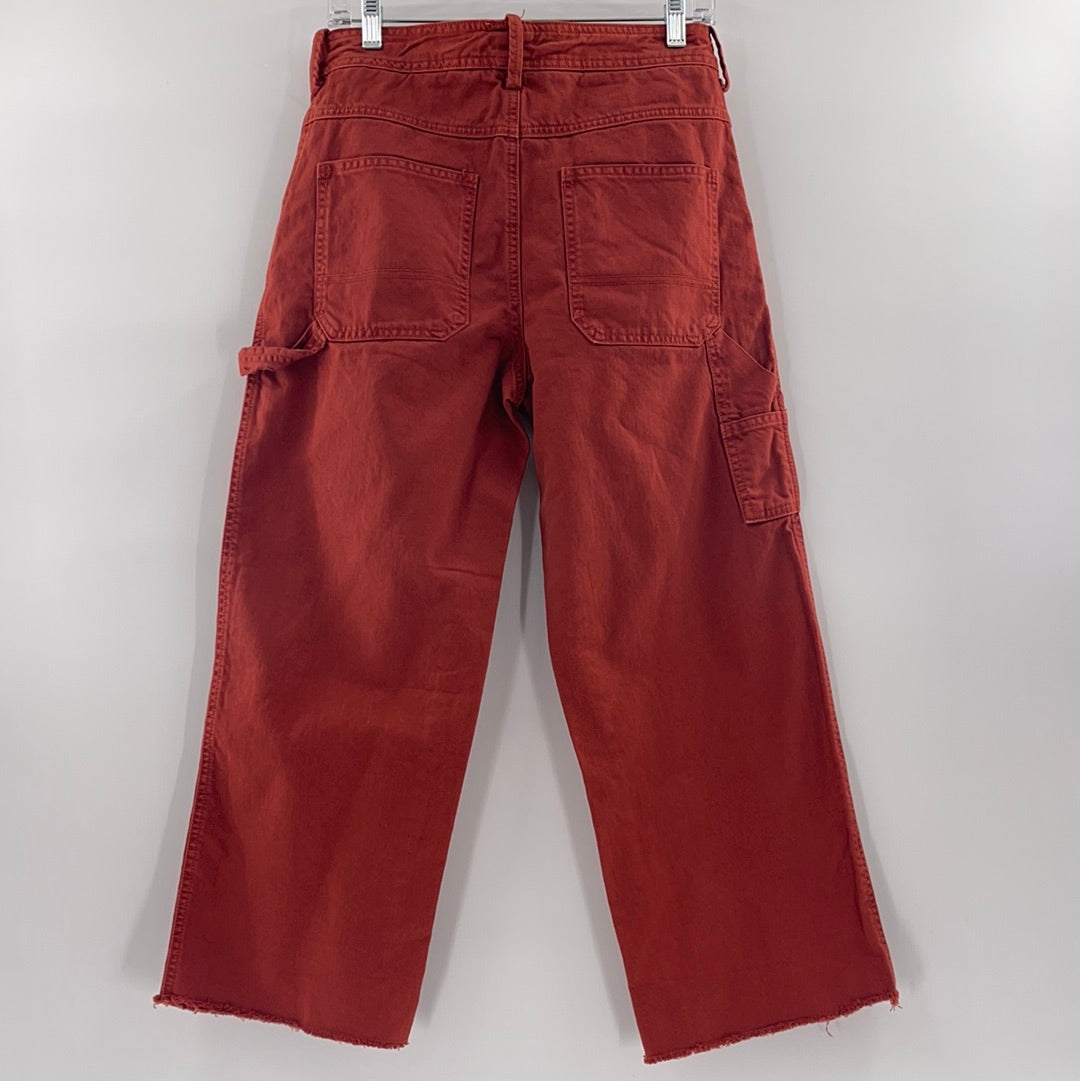 Free People Burnt Orange Wide legs (Sz 6)