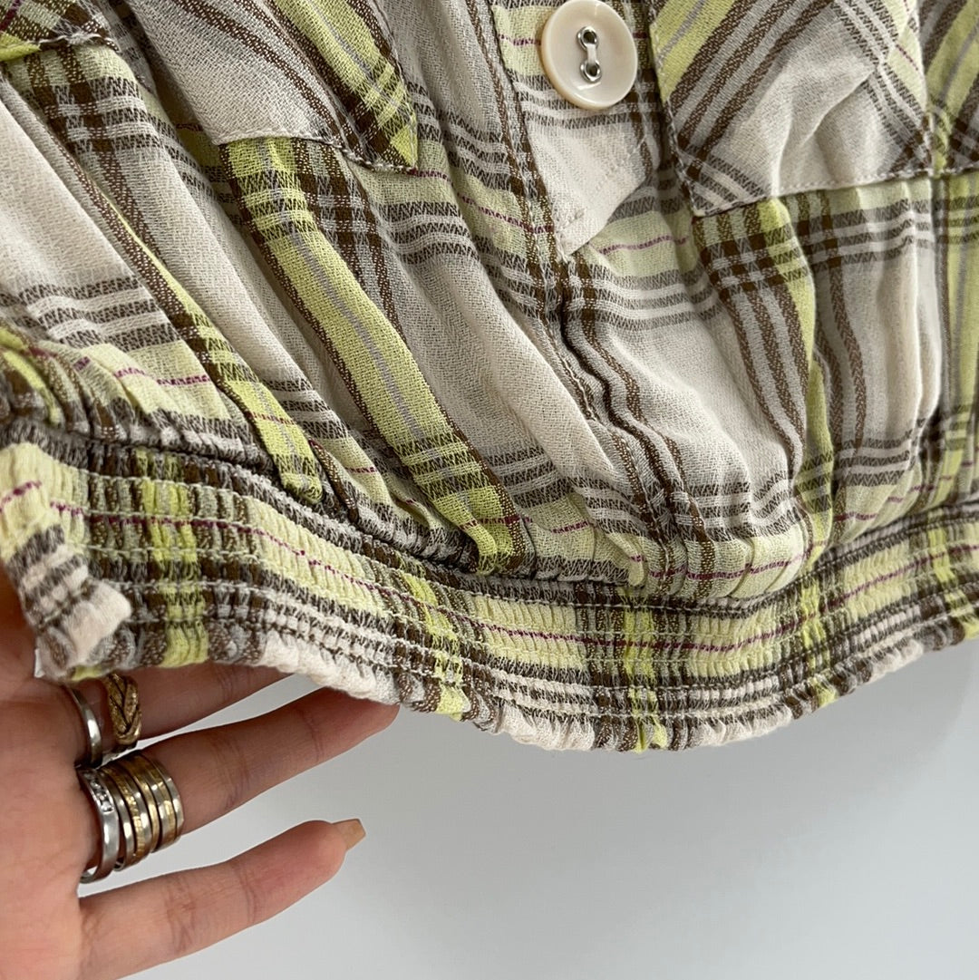 Free People Cropped Flannel (XS)