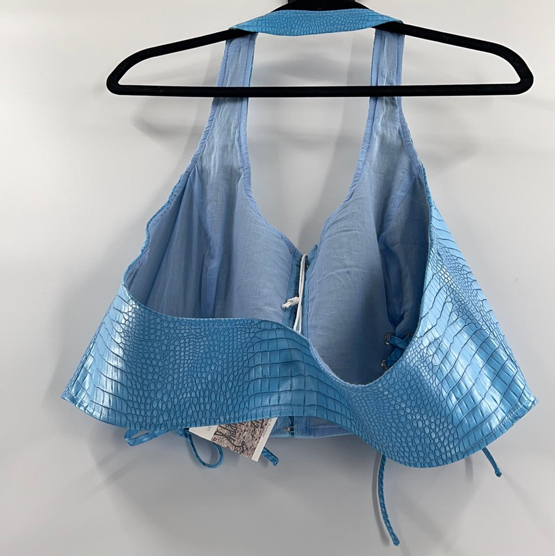 Princess Polly Baby Blue Halter (14)