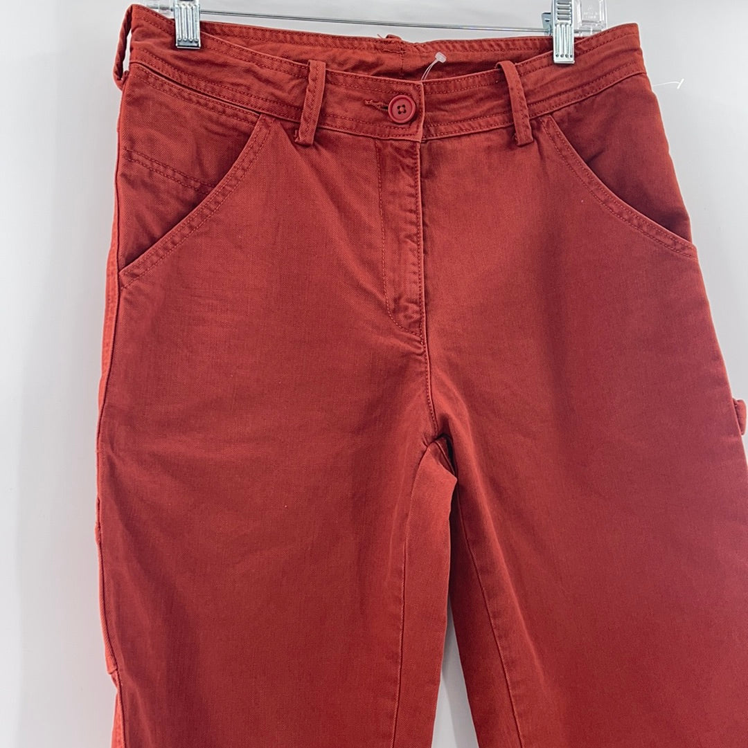 Free People Burnt Orange Wide legs (Sz 6)