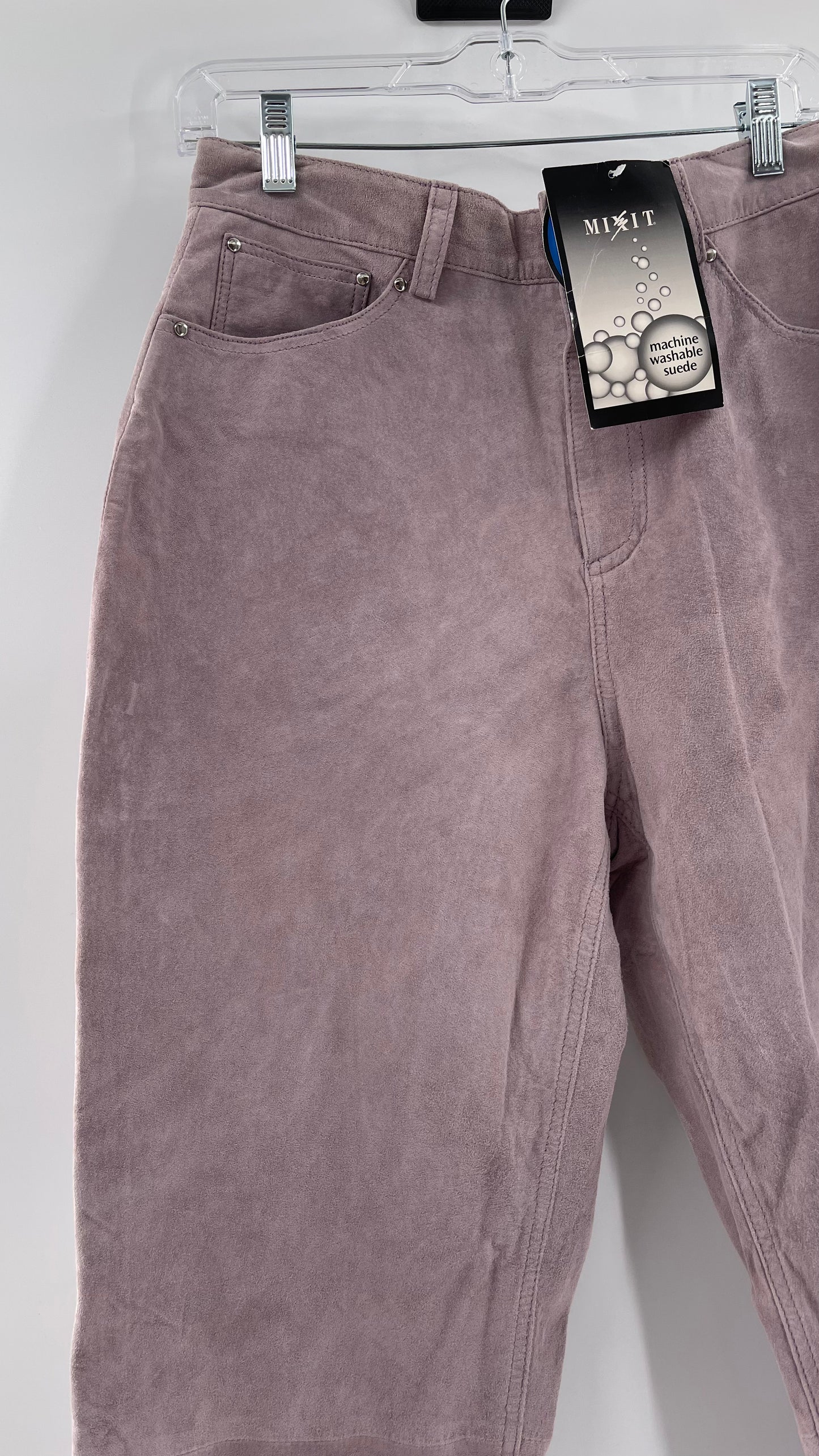 MIXIT Deadstock Vintage Suede High Rise Pants (10)
