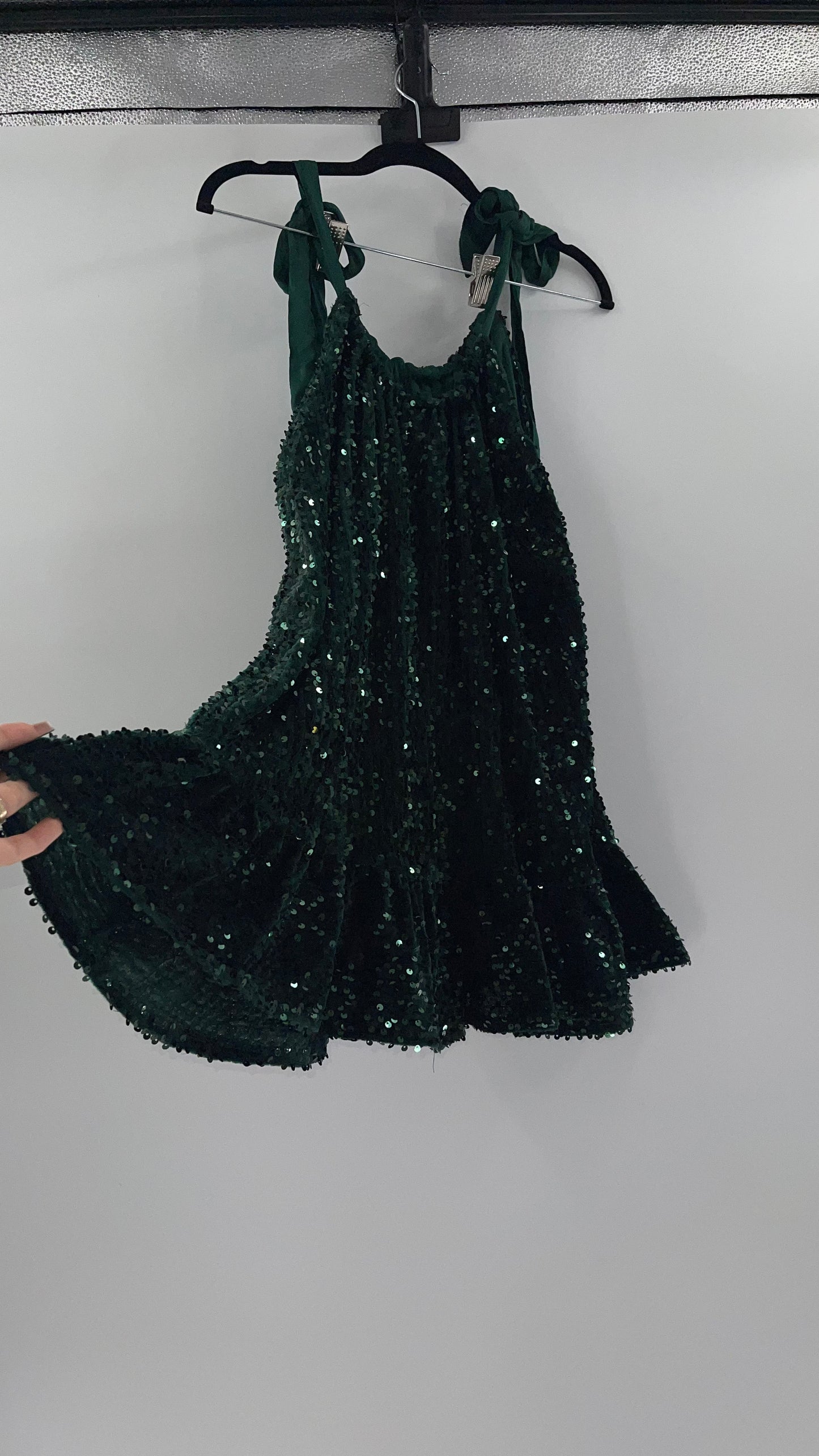 Free People Emerald Green Babydoll (XS)