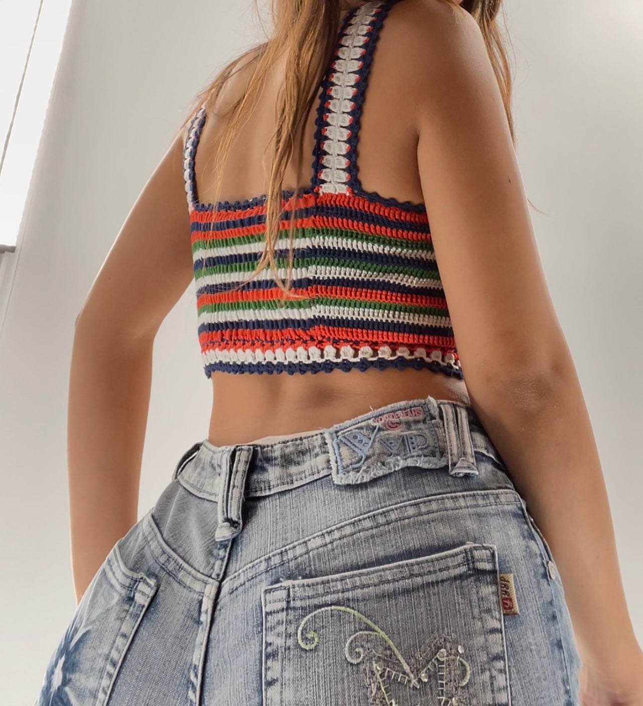 Moth Crochet Bustier Tank (XS)
