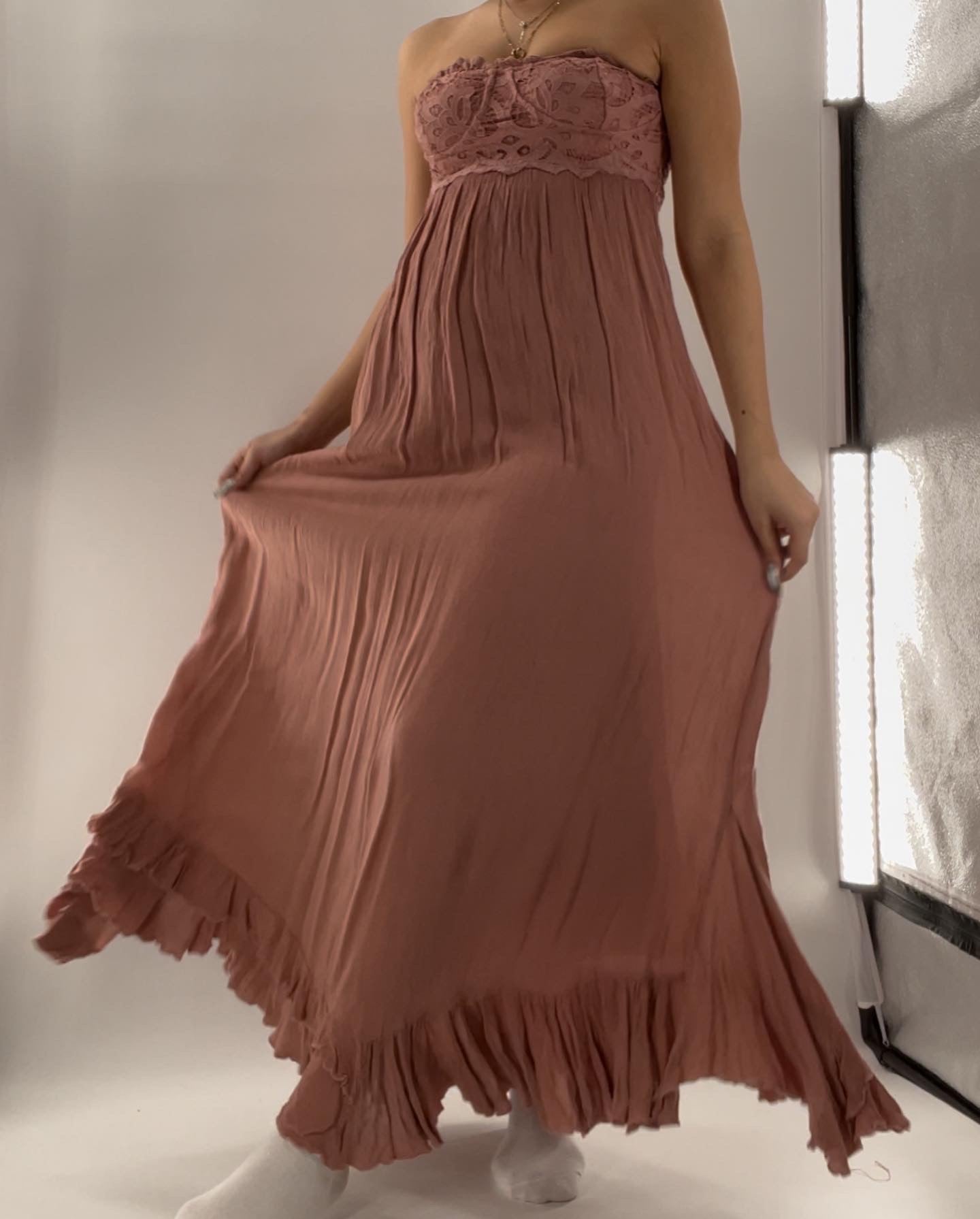 Free People Adella Coreseted Maxi (Small)