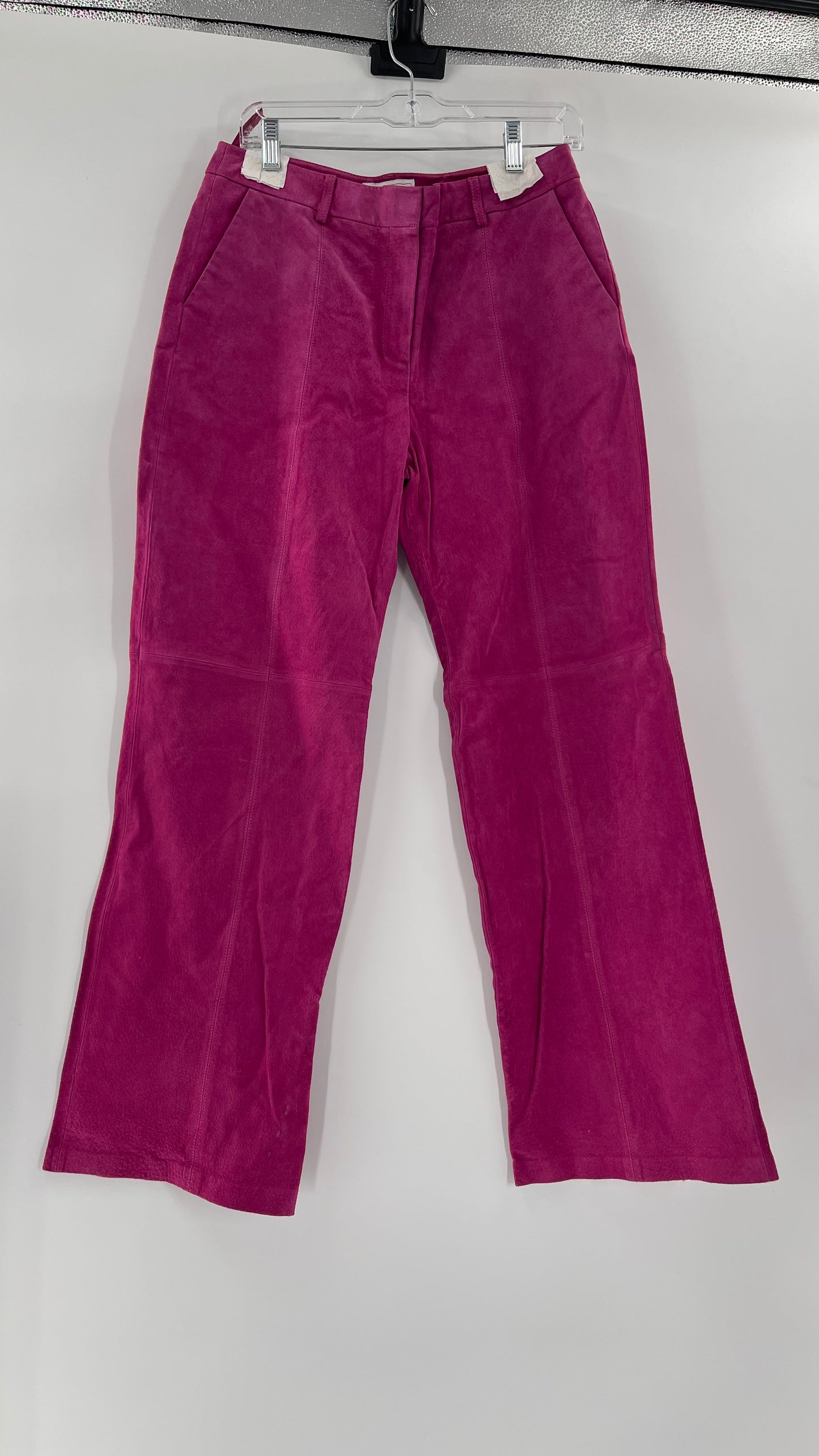Vintage J.G. Hook Hot Pink 100% Genuine Leather Pants (Size 10)