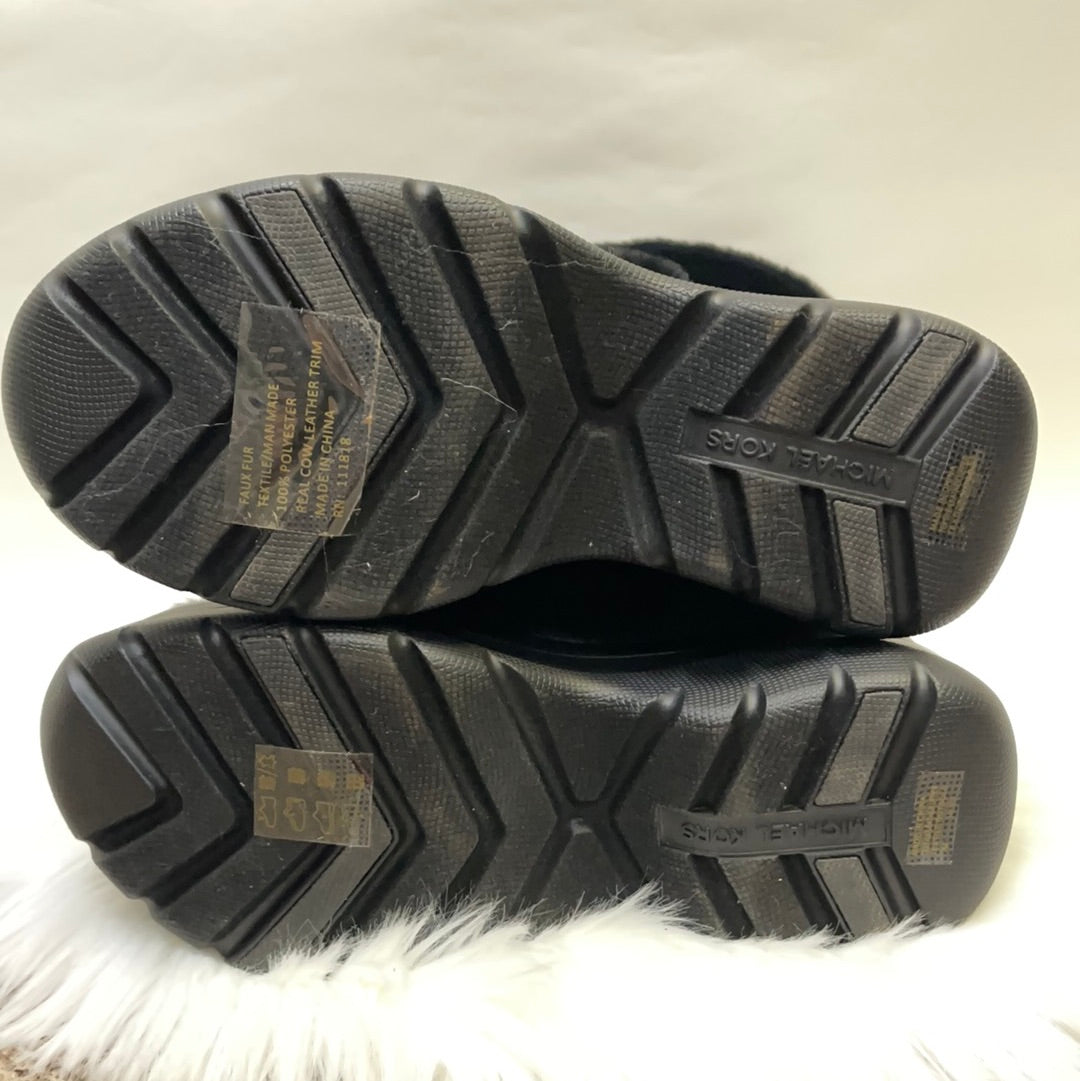 Michael Kors Black Platform Fur Boot