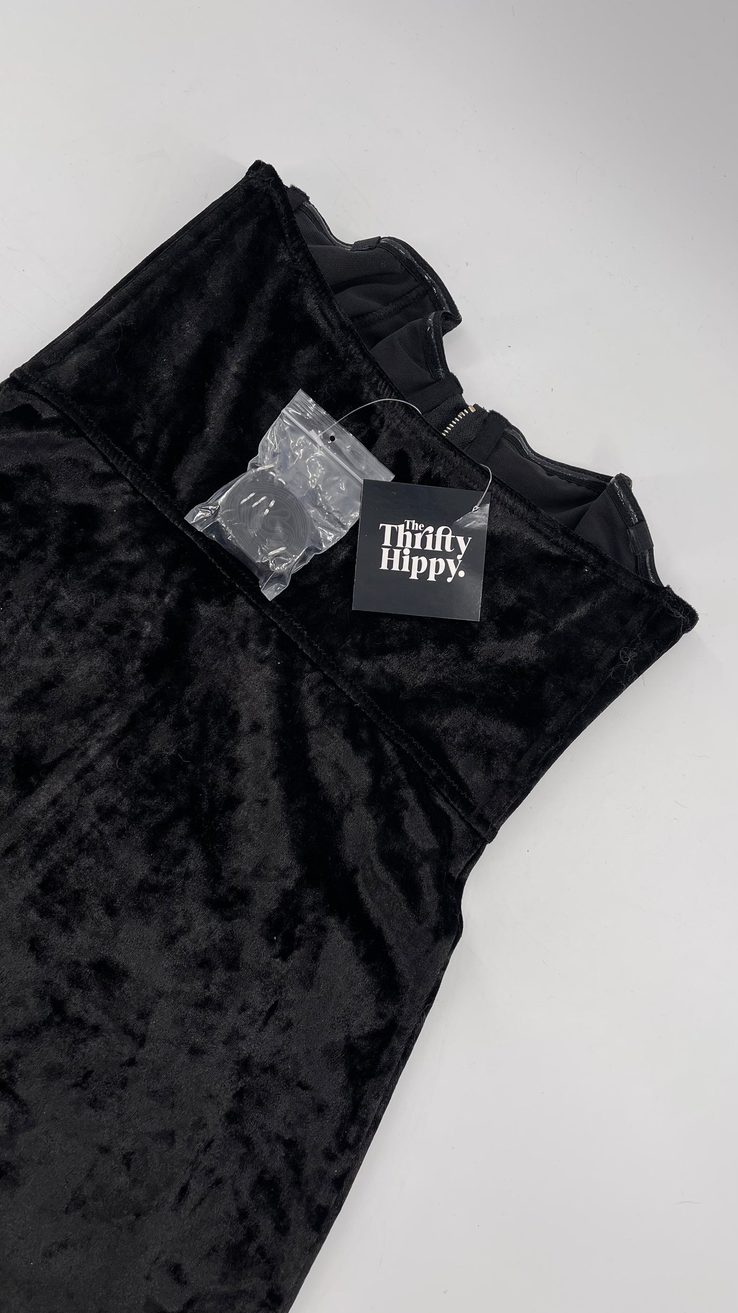 Black Urban Outfitters Zip Front Corset Dress (Large)