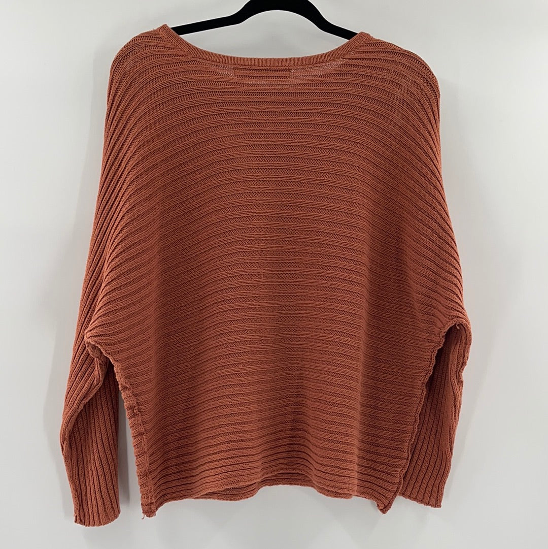 Free People Beach Batwing Terracotta Sweater (Size XS)