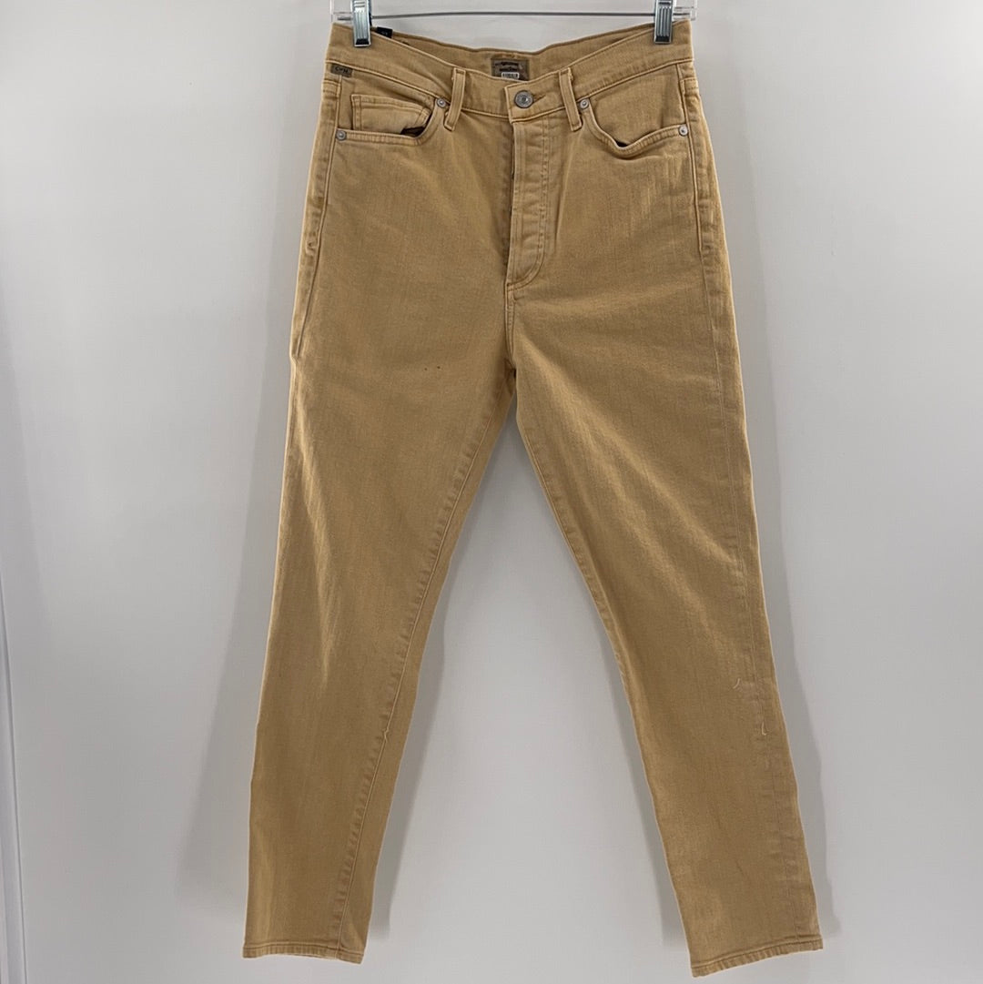 Citizens of Humanity Khaki/Sand Button Up Jeans (Size 27)