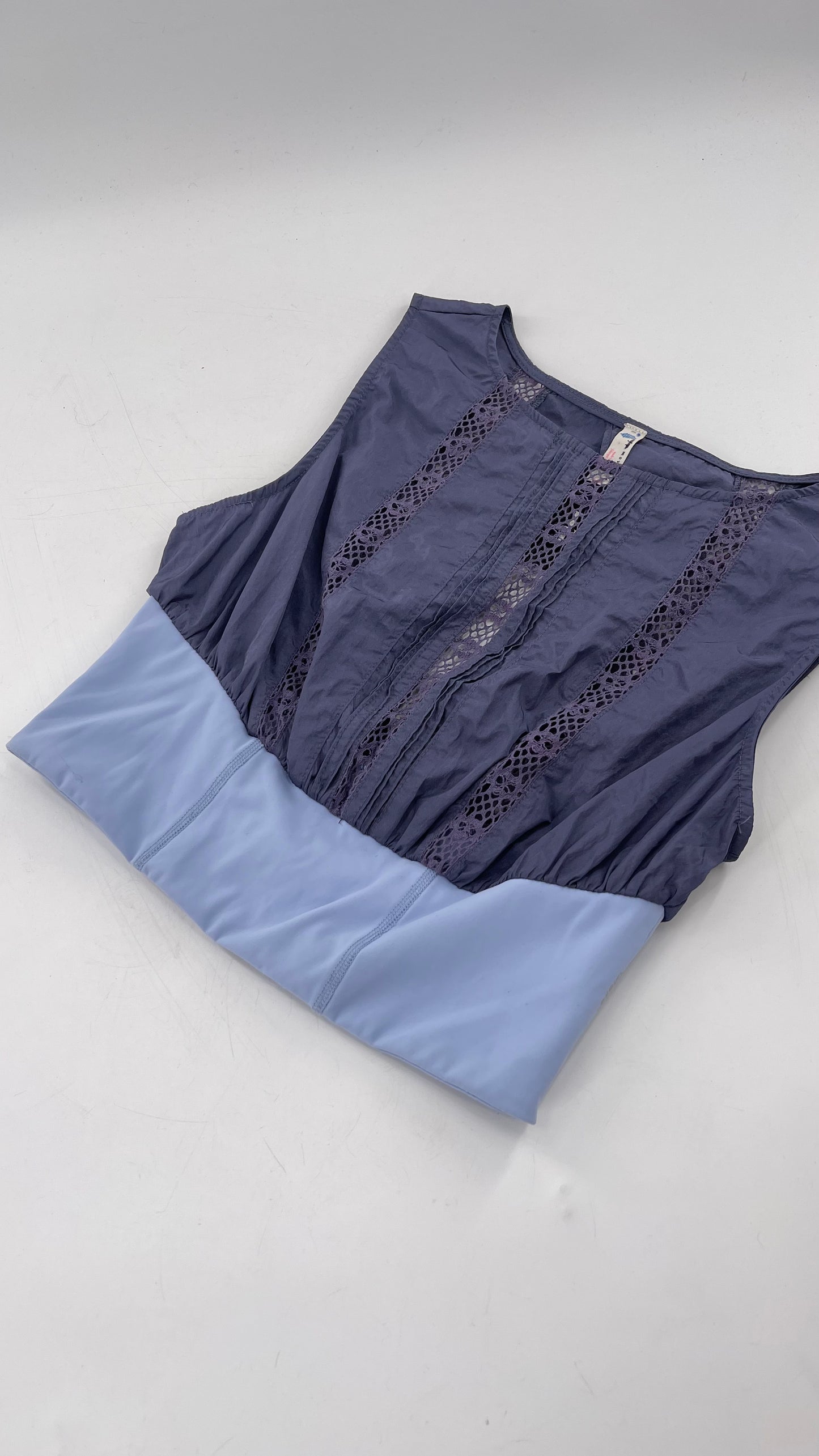 Free People Movement Slate and Baby Blue Tank (XS)