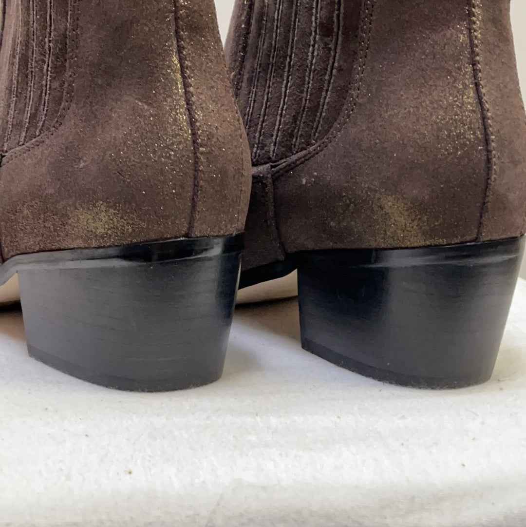 Anthropologie Glitter Boots