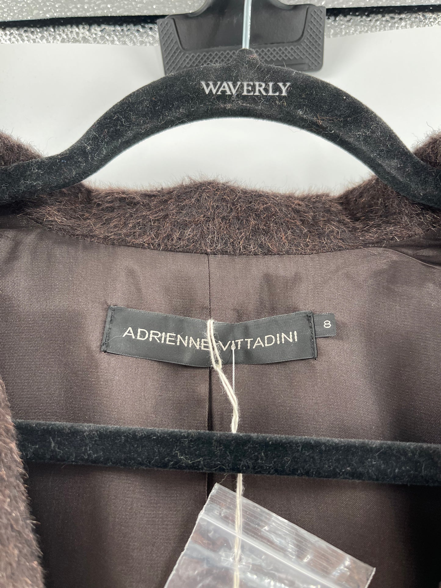 Adrienne Vittadini Brown Wool Coat (Size 8)