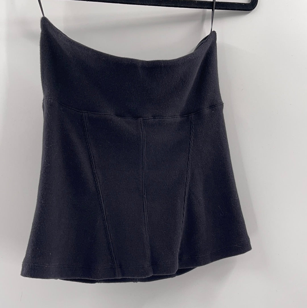 Intimately Free People Black Ribbed Tube Top (S)
