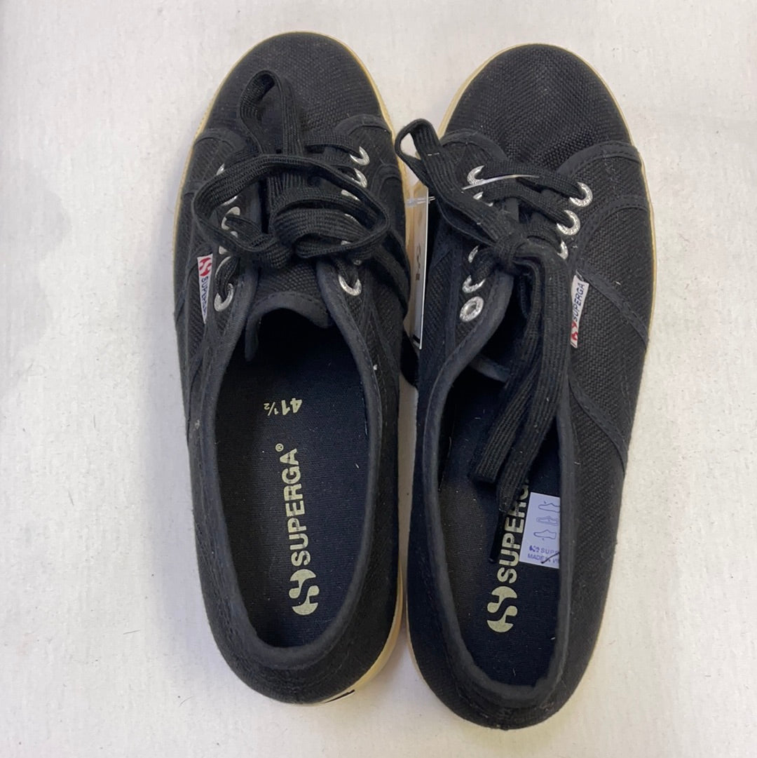 Superga Black Platform Sneakers
