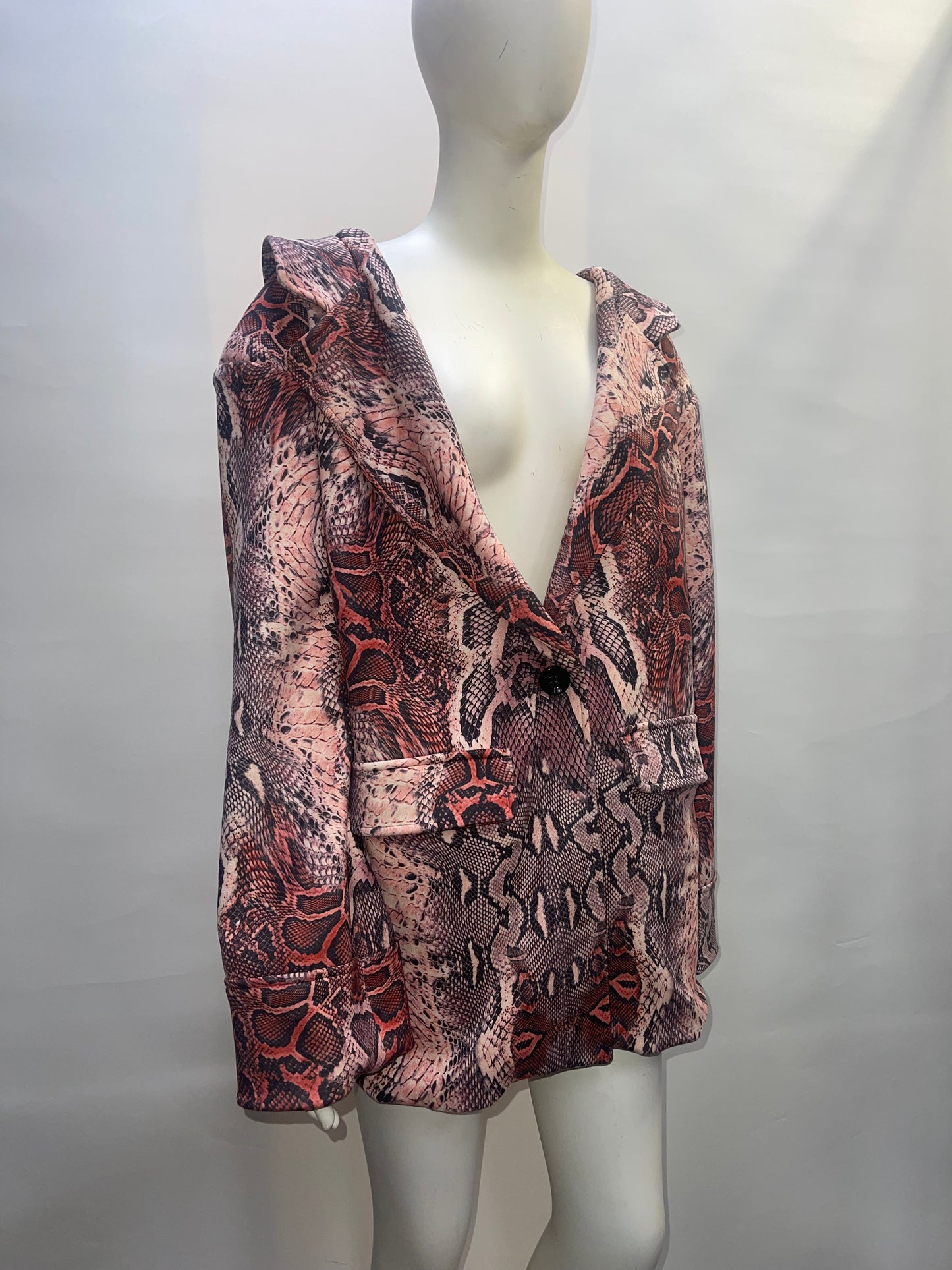 House of Sunny Snakeskin Blazer (4)