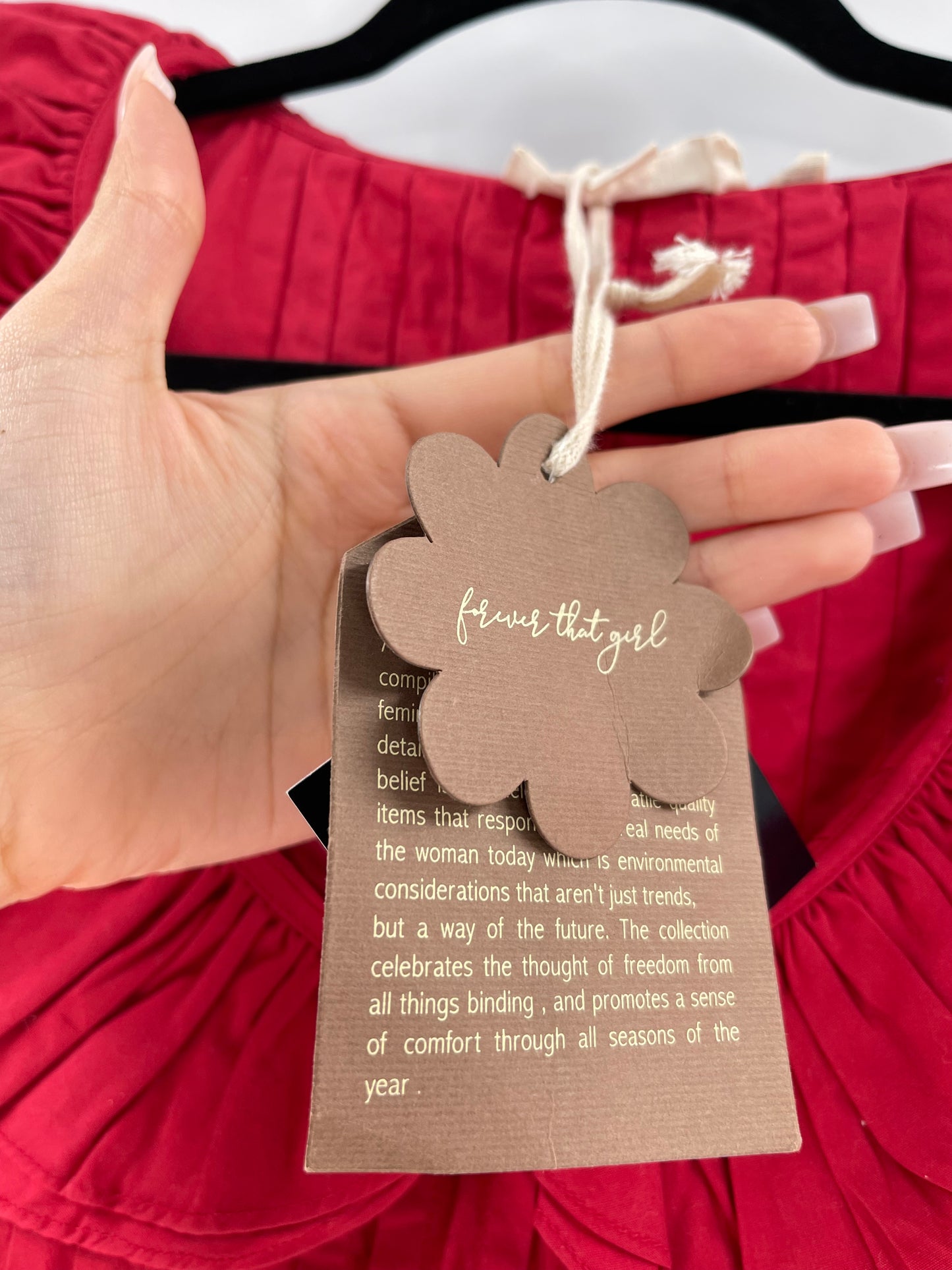 Anthropologie Forever that Girl Red Ruffle Pintuck Tank(XS)