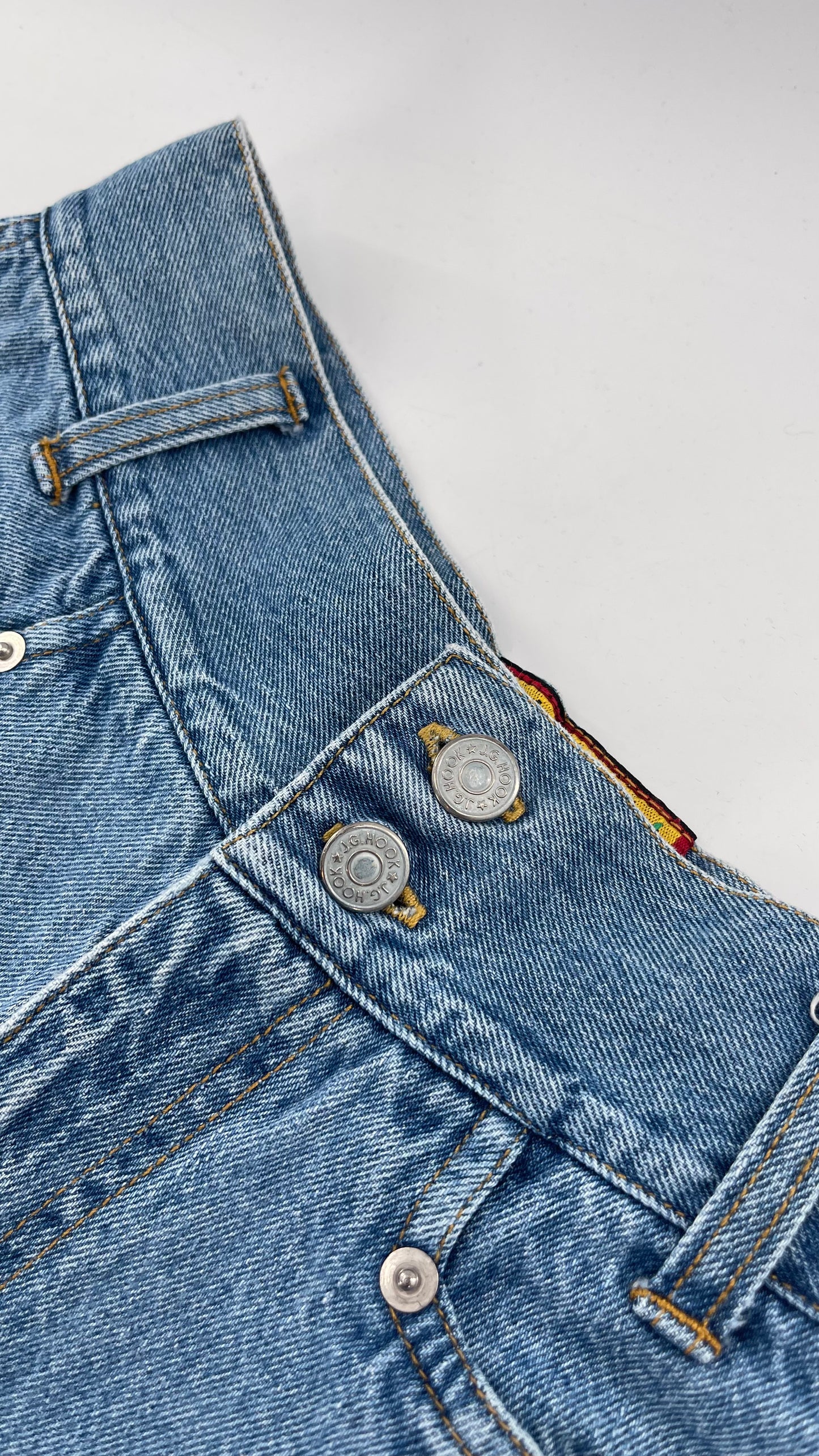Vintage JG Hook 80s High Waisted Denim Shorts (10)