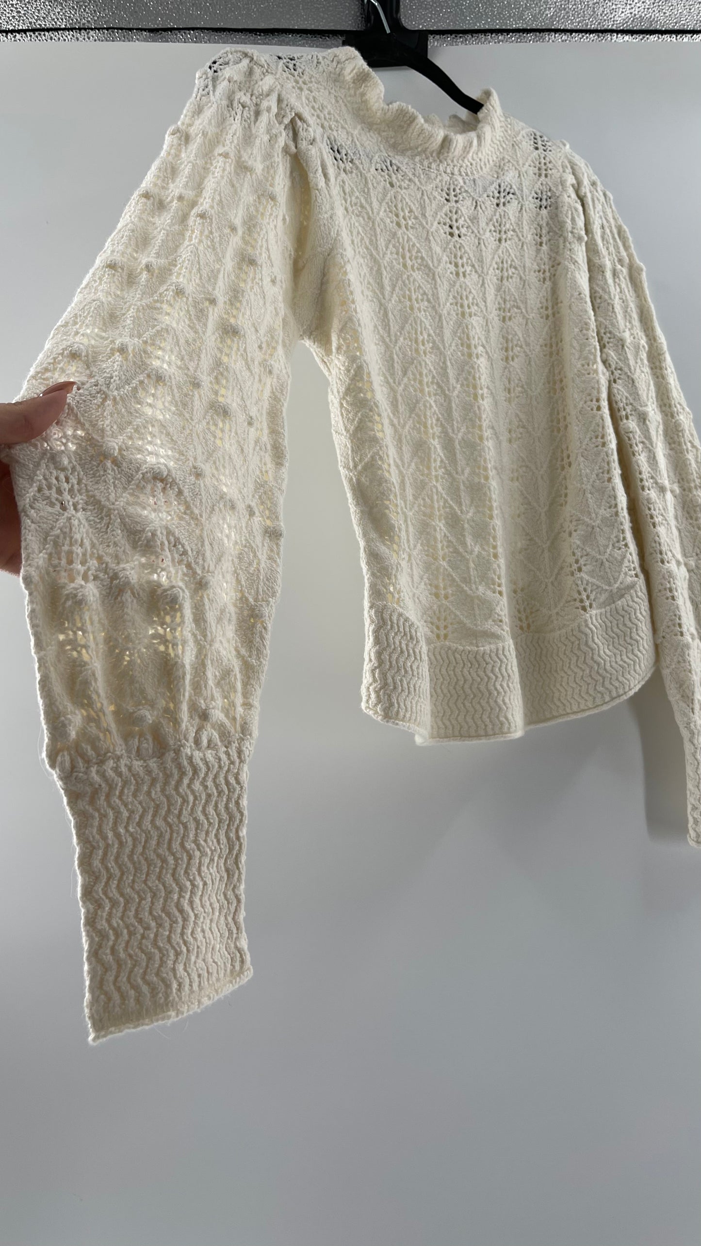 UNSUBSCRIBED Cream Sweater Size S