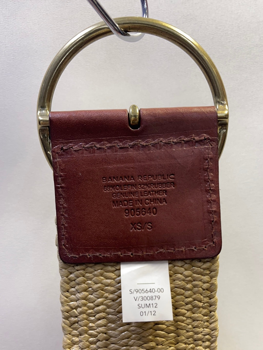 Banana Republic Straw Threaded Hoop Belt