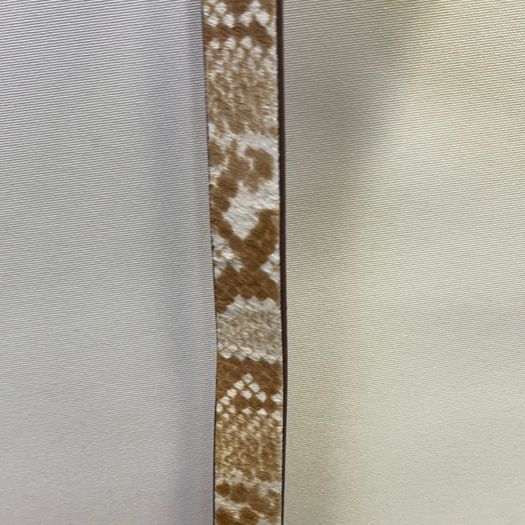 Free People Checkered Leopard Print Belt