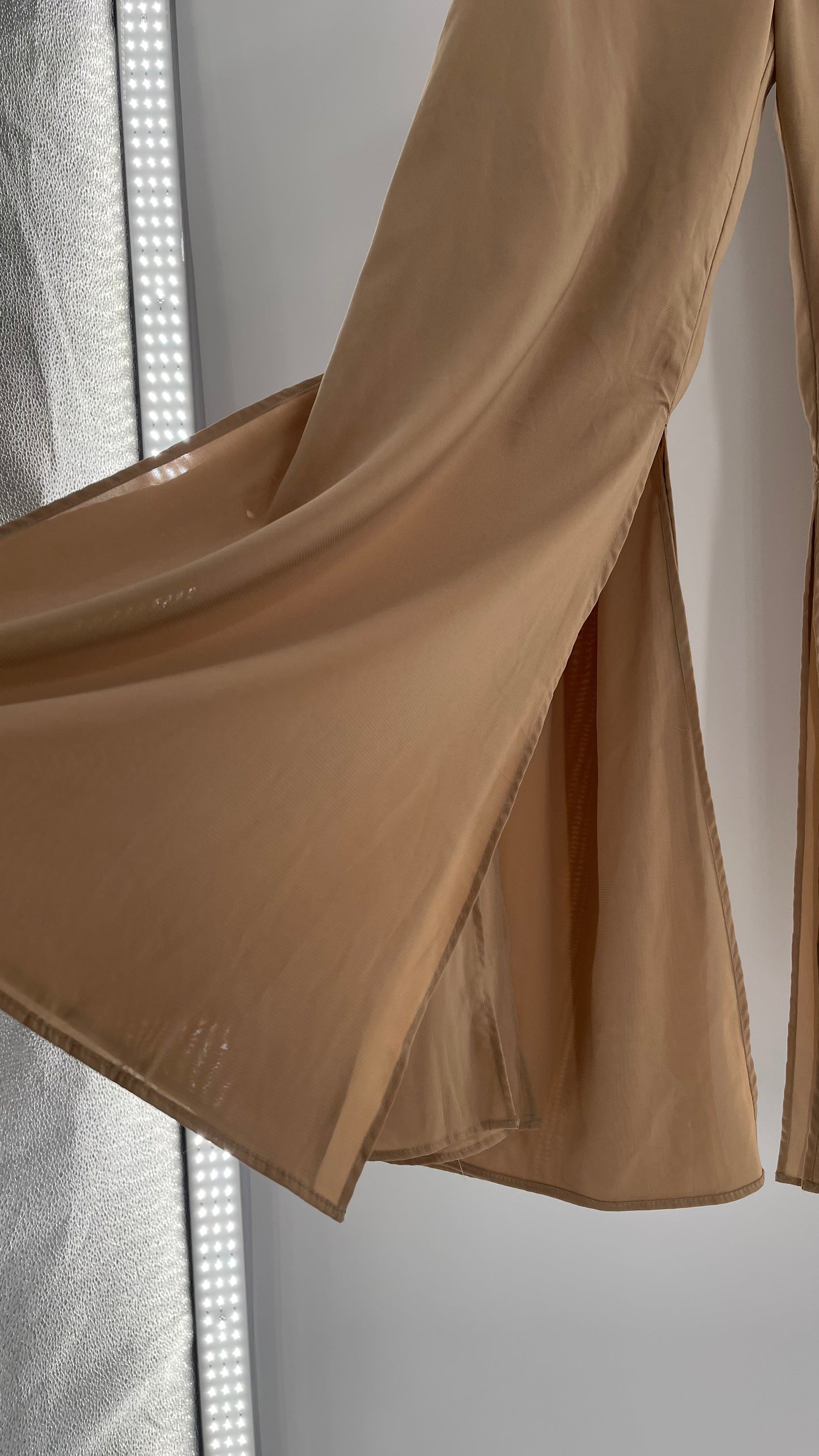 Vintage Tan Hotpants with Double Layered Hem (6/8)