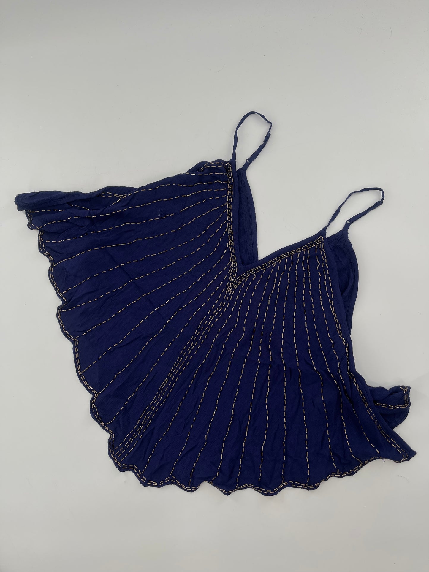 Free People Navy Beaded Tank (XS)
