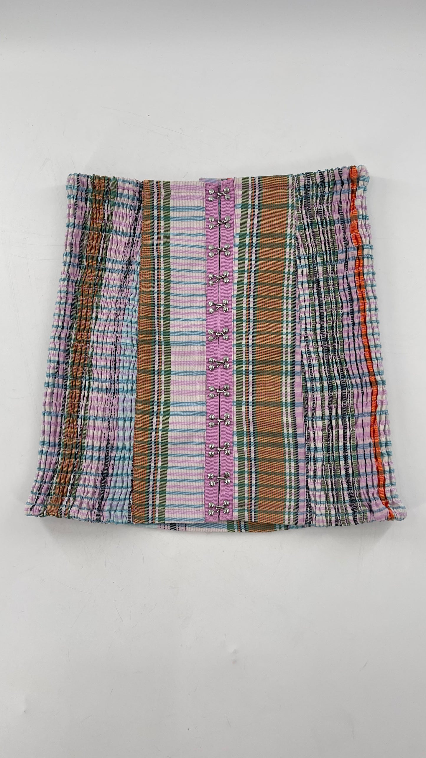 Urban Outfitters Plaid Hook and Eye Closure Front Skirt (Medium)