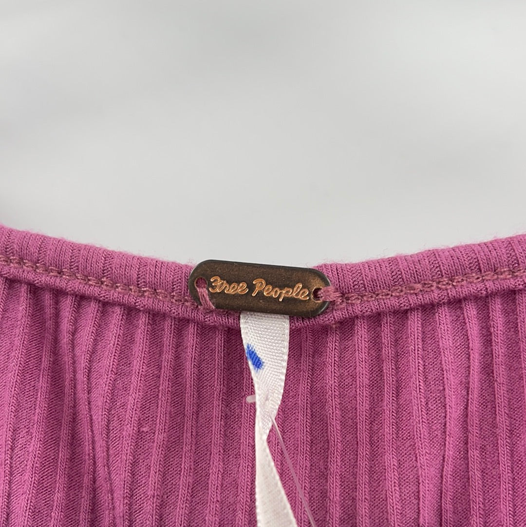 Free People Purple Puff Sleeve (XS)