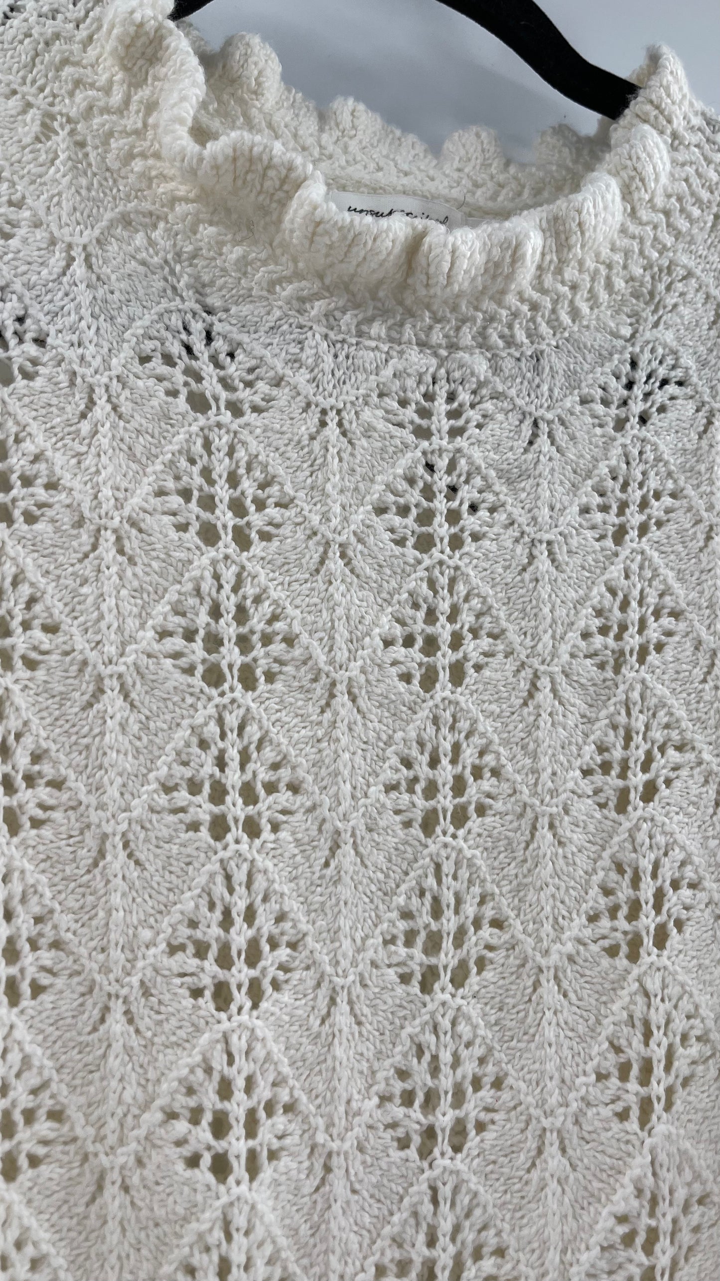 UNSUBSCRIBED Cream Sweater Size S