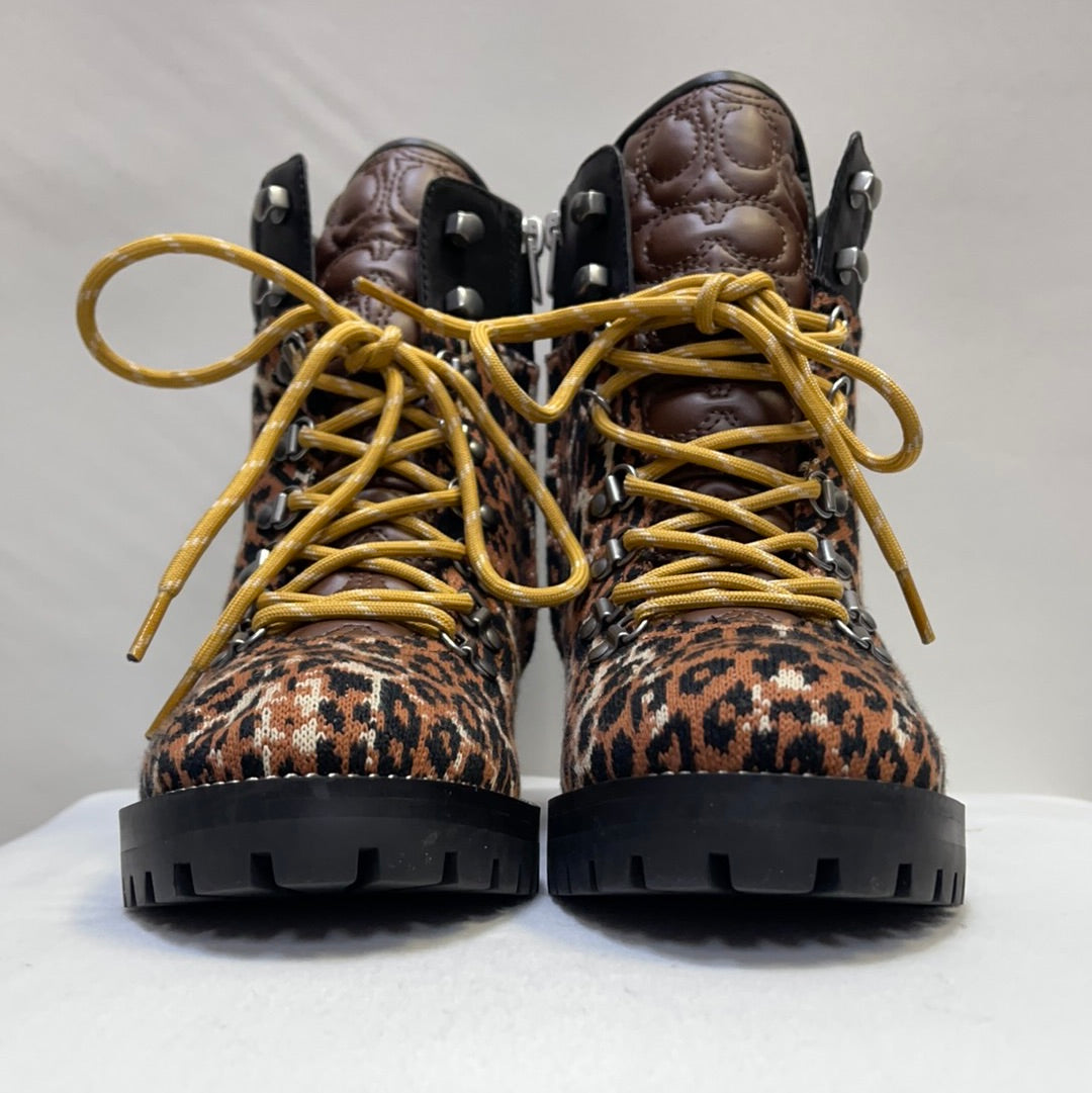 Coach Leopard Print Boots
