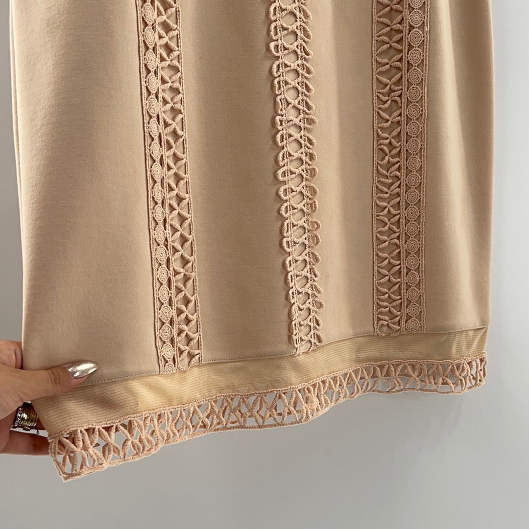 Blush Pink Lace Dress (Medium)