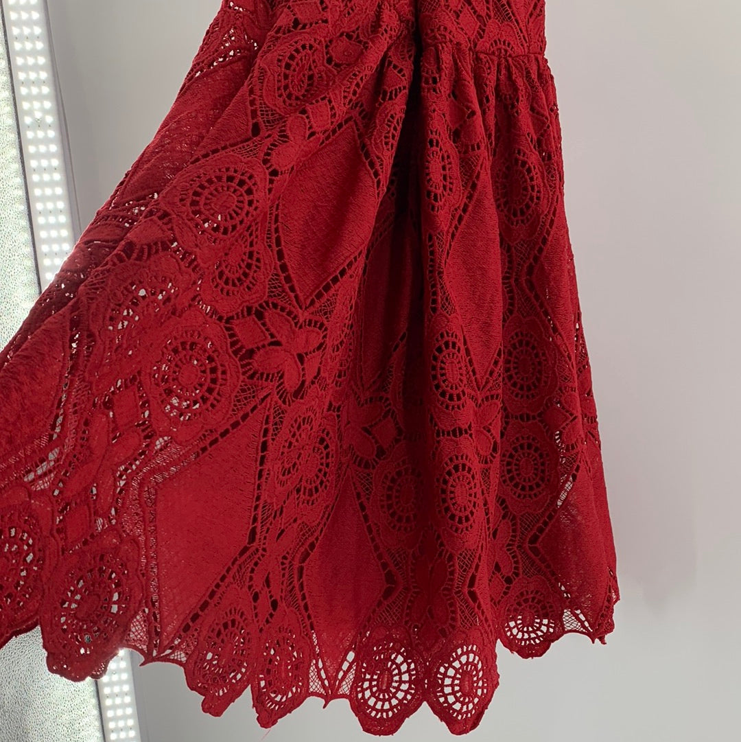 Maeve Red Lace Dress (2)