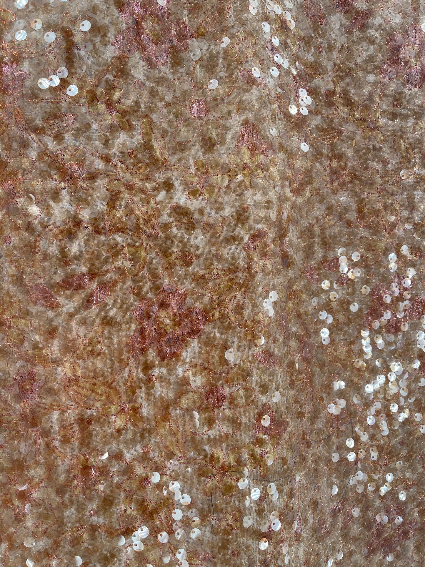 Free People Gold Sequin + Tapestry Dress (2)