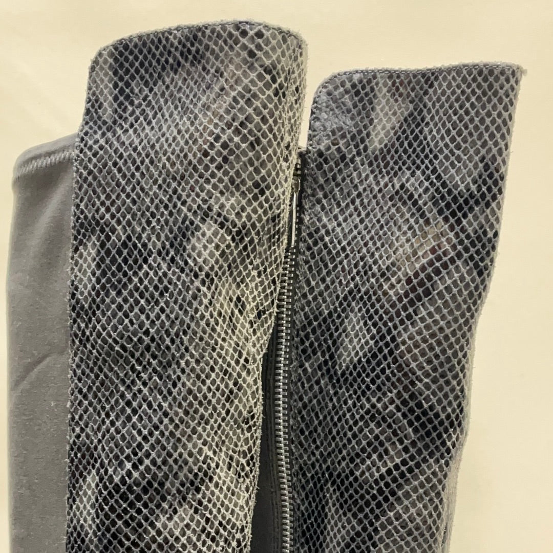 Michael Kors snakeskin pattern boots