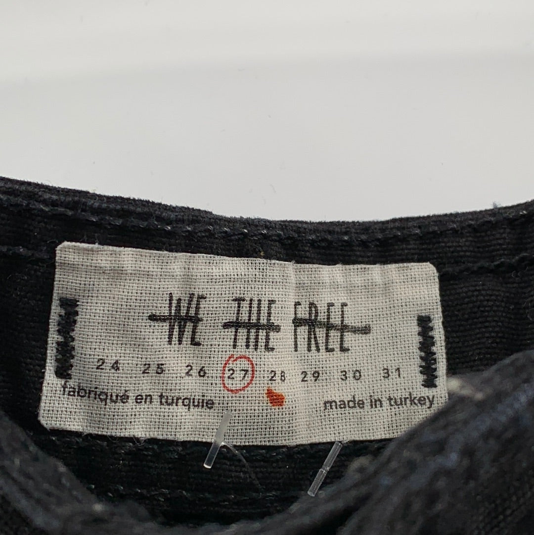 Free People Chino High Rise Wide Legs Jeans (Size 27)