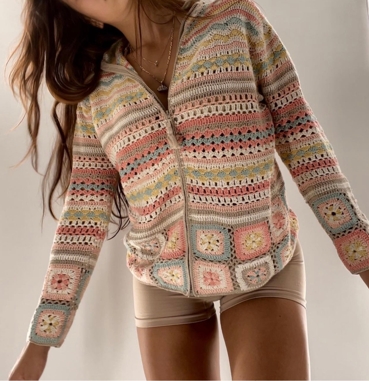 Granny Square Sweater (S/M)
