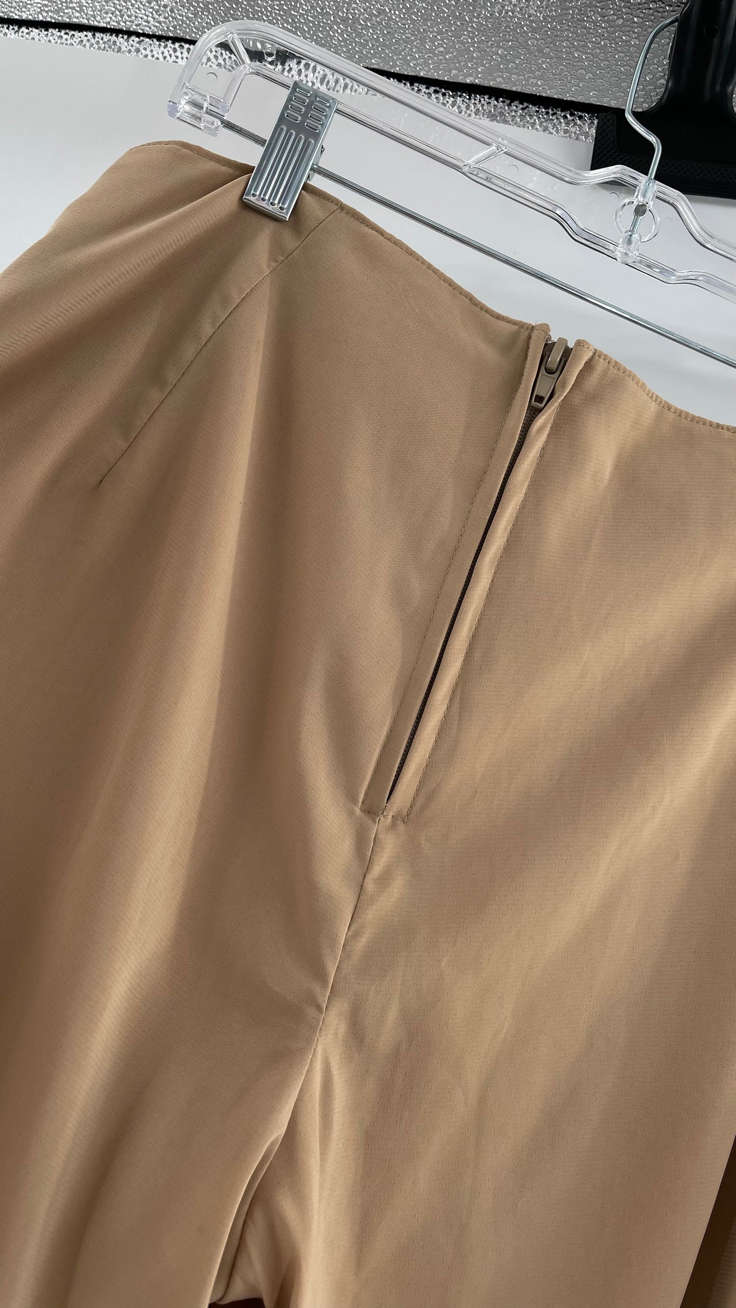 Vintage Tan Hotpants with Double Layered Hem (6/8)