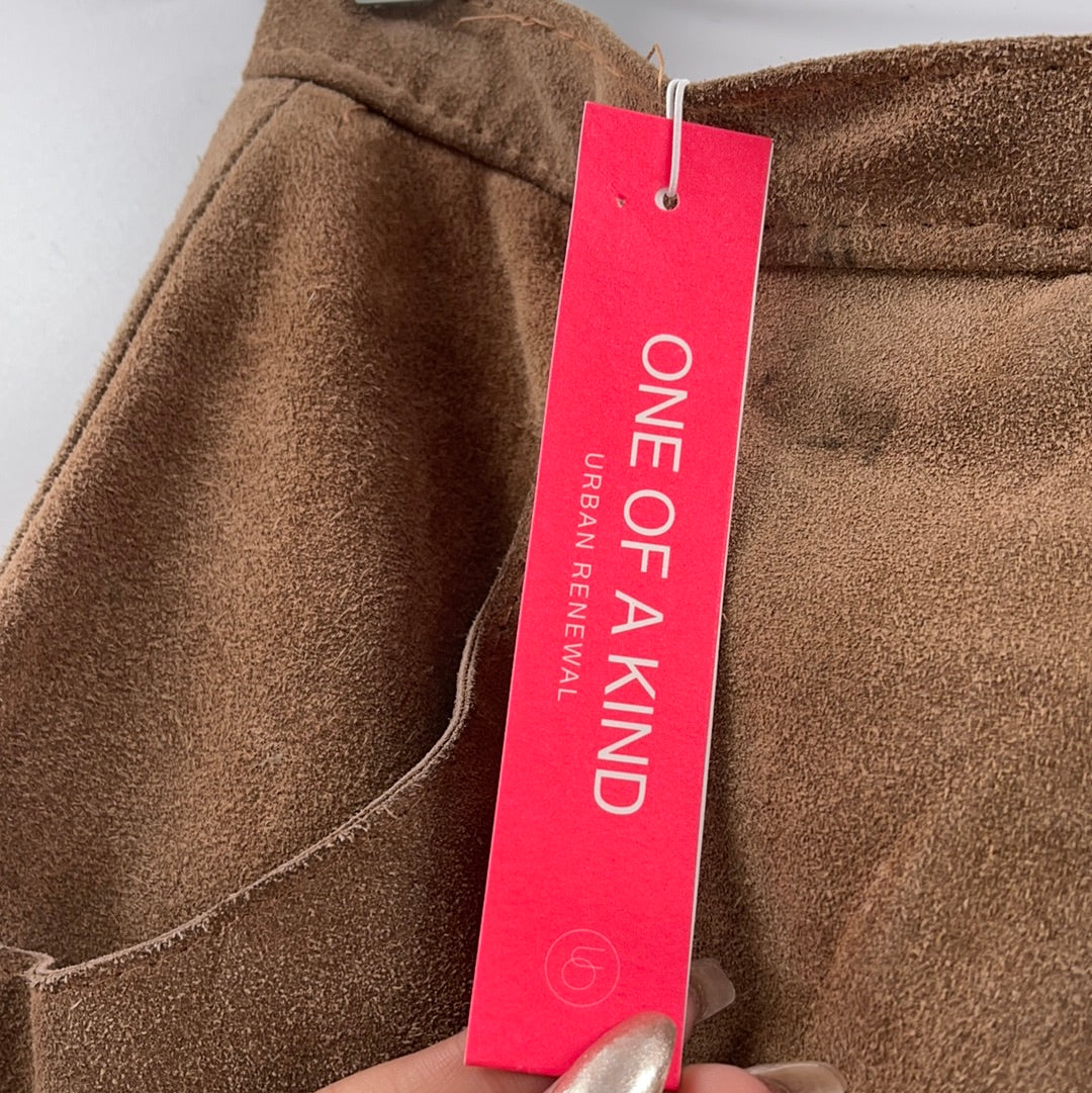 Urban Outfitters Brown Suede Mini Skirt (S)