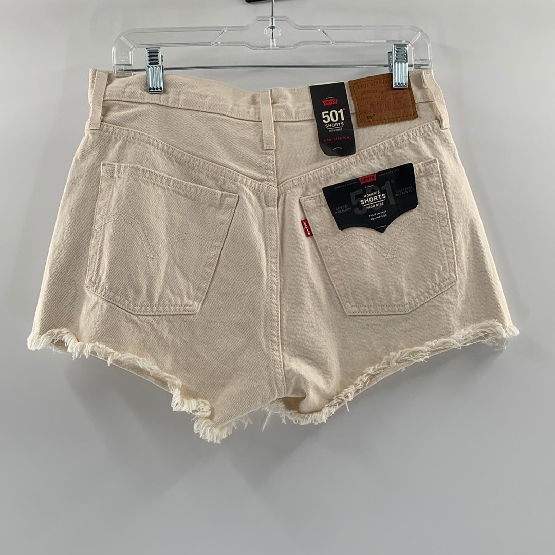 Free People Levi 501 Beige Shorts (Sz29)
