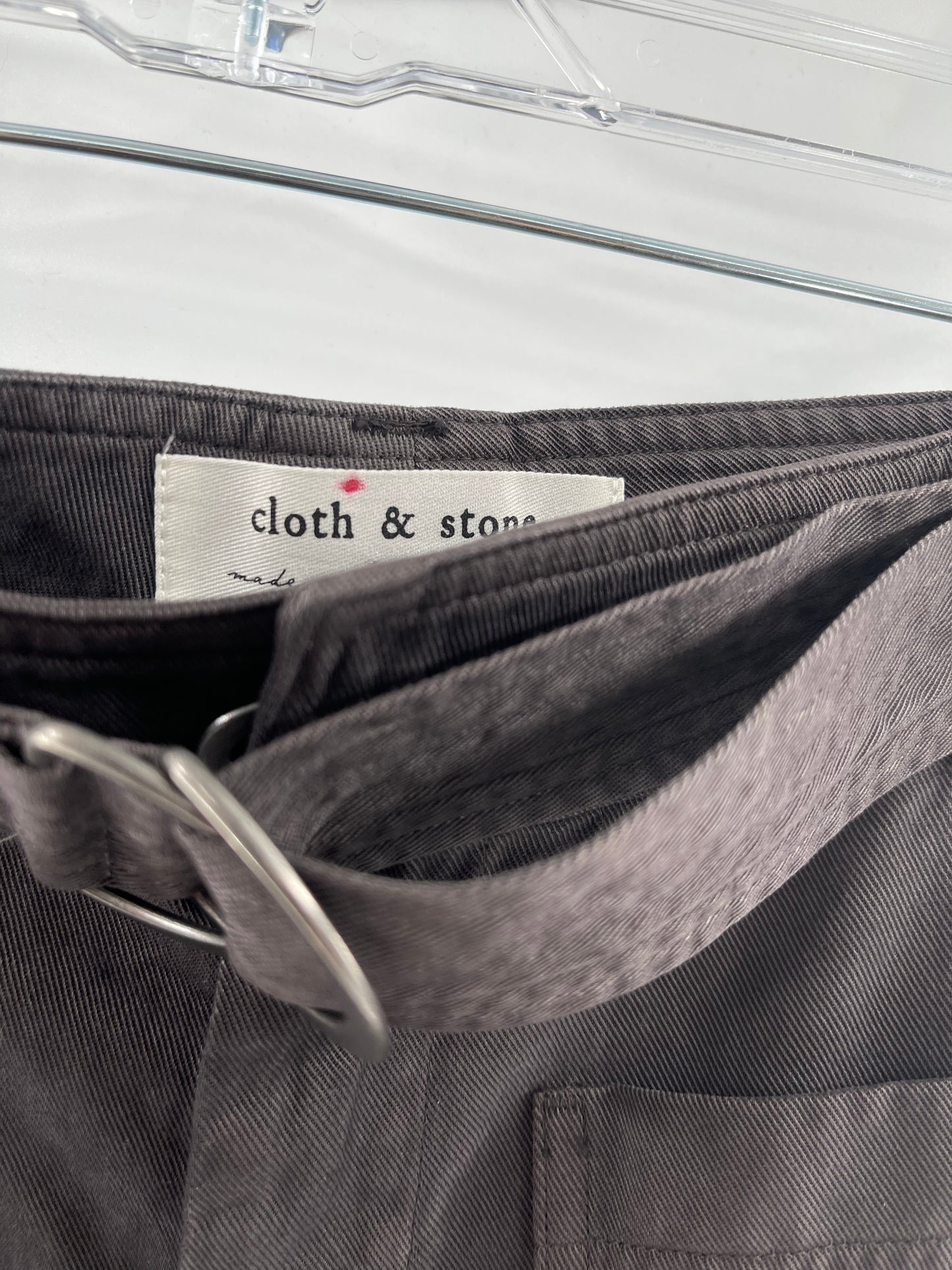 Cloth and Stone - Ribbon Hoop Belt Light Black Pants (Size 32)
