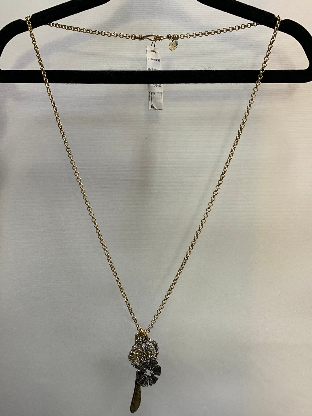 Lucky Brand Gold Necklace with Charms