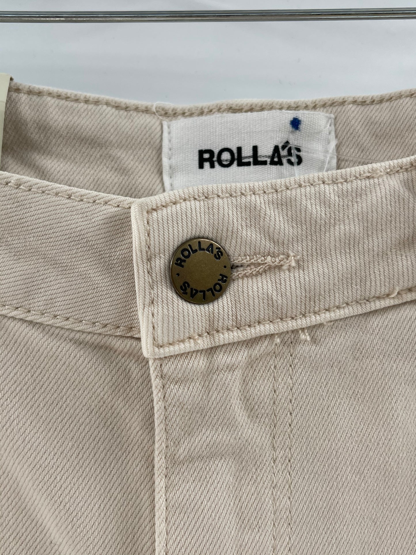 Free People Off White Rolla’s Miller -Mid High Rise- Slim Ripped Jeans (Size 27)